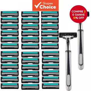 Navalha Manual Lâmina Original Velocidade Afiada Anti-arranhões 2 Camadas Barbear Fácil de Usar em Oferta na Shopee