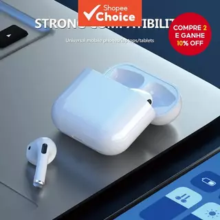 Pro 4 Fones De Ouvido TWS Sem Fio Bluetooth Bateria Longa Duração Leve Portátil Com Caso Carregamento Correndo Dormir em Oferta na Shopee