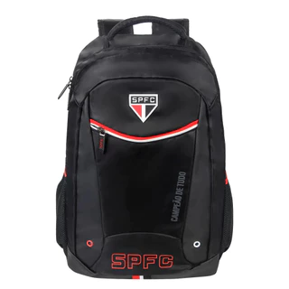Mochila Oficial Spfc Garrafa Lateral Compartimento Notebook em Oferta na Shopee