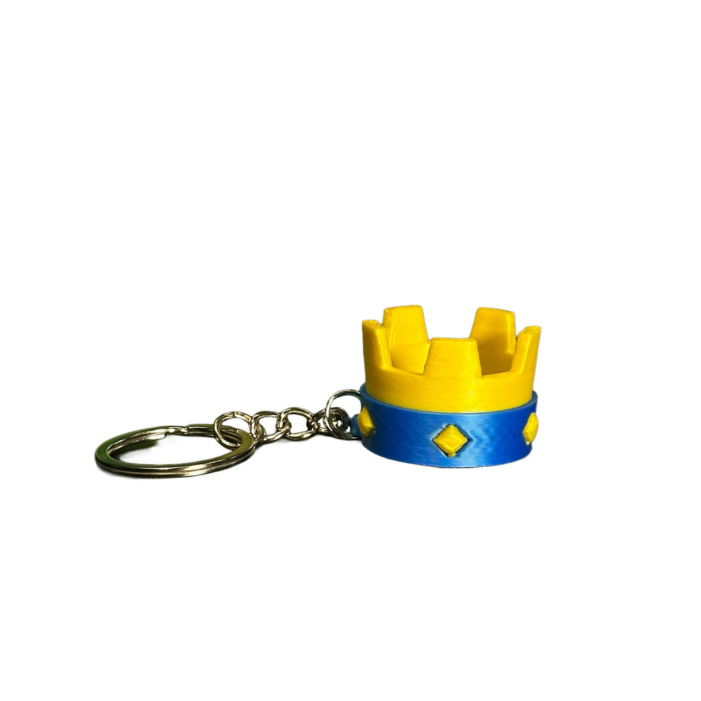 Chaveiro Coroa Clash Royale - Vitória do Rei (Azul e Vermelho