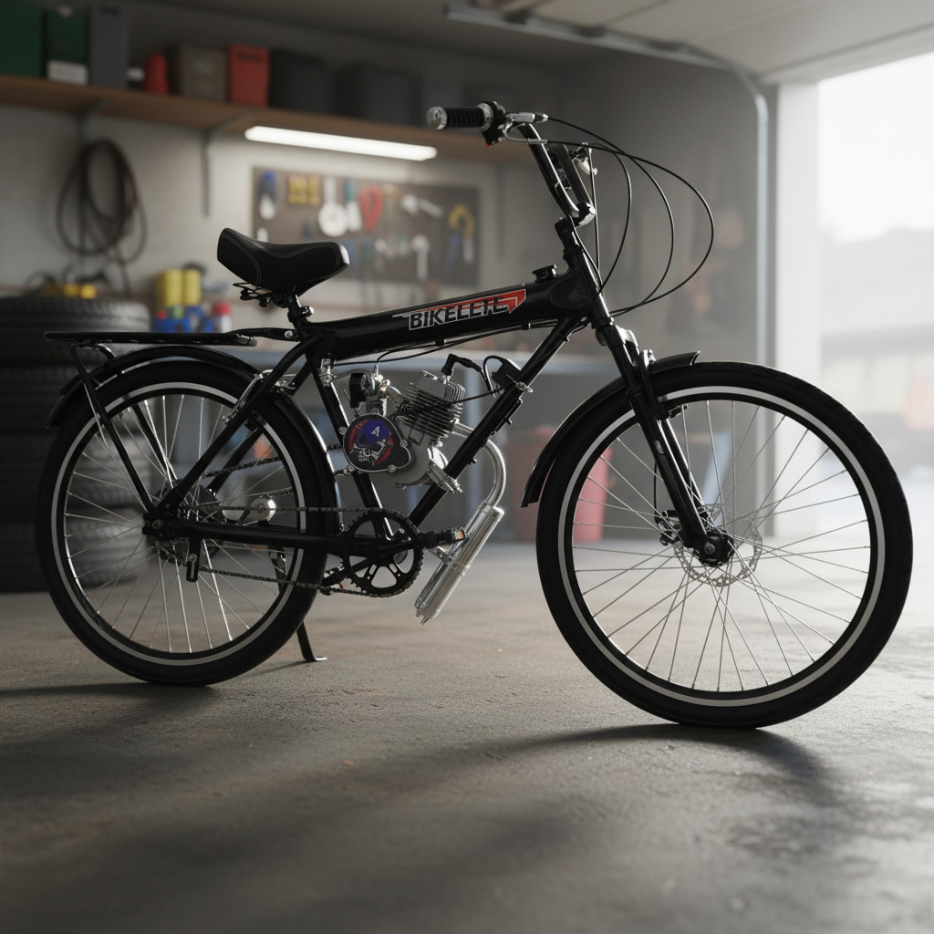 Bicicleta Motorizada X 80cc Desmontado Aro 26 Tanque No Quadro Kit Completo