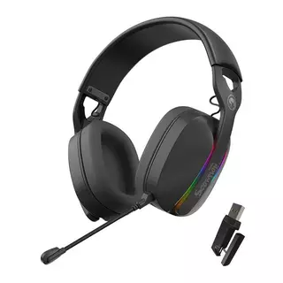 Headset Gamer Marvo Pulz 70W, RGB, Drivers 40mm, Tri-Mode, Preto, HG9086W-BK