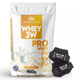Nutra Whey Pro 3w Leitinho 900g Luva - Nutra Gold