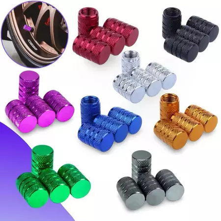 Kit 4 Pcs Tampas Válvulas de Pneu Da Roda Estilo Fluorescente Carro Automóveis Capa Acessórios Motocicleta Auto Peça ZEM