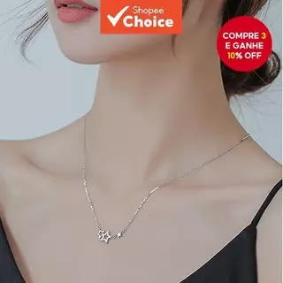 Colar Estrela Para Mulheres Luxuoso Minimalista Pentagrama Gargantilha Presente Melhores Amigos em Oferta na Shopee