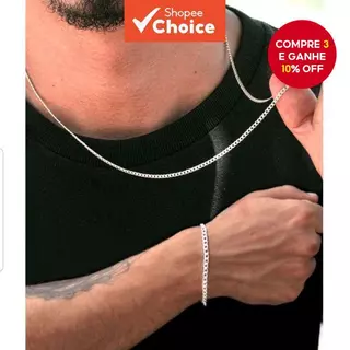 Colar De Corrente Cubana De Aço Inoxidável Para Homens E Mulheres Estilo Hip Hop em Oferta na Shopee