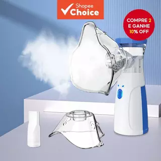 Inalador Nebulizador Portátil Atomizador Ultra-Sônico De Nó Baixo Para Crianças E Adultos em Oferta na Shopee