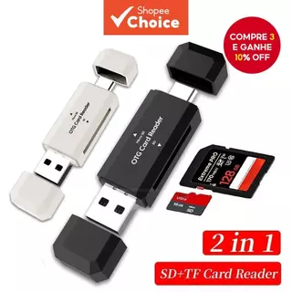 Leitor De Cartão SD Tipo C TF 2 Em 1 USB2.0 OTG Adaptador Inteligente De Alta Velocidade Para Acessórios De Laptop PC