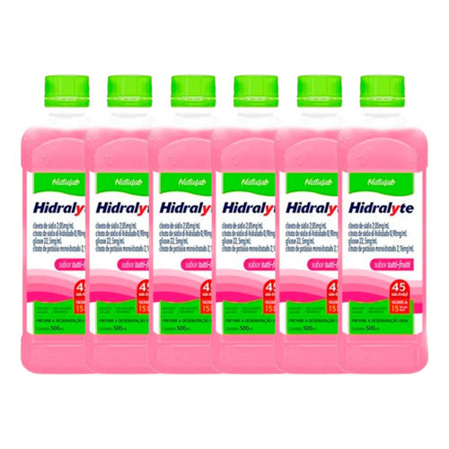 Kit 6 Hidralyte 45 Soro De Reidratação Tutti-frutti 500ml | Shopee Brasil