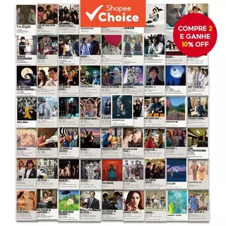 64PCS Cartaz Adesivo Clássico De Filme retro Grafite Mala À Prova D'água Celular Decoração De Motocicleta em Oferta na Shopee