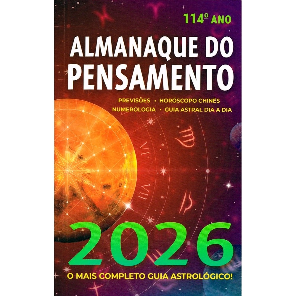 Almanaque do Pensamento 2026 - O Mais Completo Guia Astrológico ...