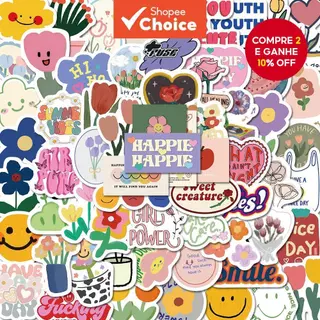 90 Peças De Adesivos De Rosto Sorridente Kawaii-Decalques De Vinil À Prova D'água Para Telefone E Laptop em Oferta na Shopee