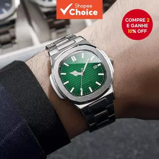 Relógio Masculino De Quartzo Com Pulseira De Metal-Vestido E Casual Para Presentes De Feriado em Oferta na Shopee