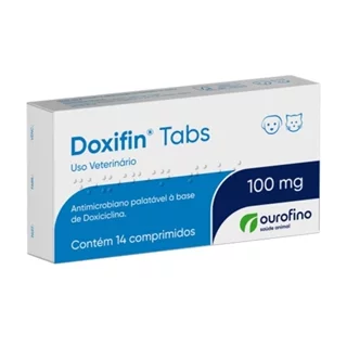 Doxifin Ourofino Doxiciclina 14 Comprimidos 100mg em Oferta na Shopee