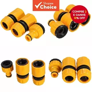 3 Unidades De Jardim 1/2 " 3/4 " Adaptador De Conexão De Mangueira De Acoplamento Rápido . em Oferta na Shopee