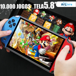 2026 Videogame Portatil 16GB Console de Mão Memoria Expansivel 10000 Jogos Retro Tela 5.8 /5.5 em Oferta na Shopee