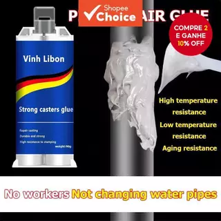 Cola De Fundição AB Resistente A Altas Temperaturas-Adesivo De Soldagem Para Reparos De Ferro Fundido , Alumínio E Aço I em Oferta na Shopee