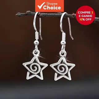 Brincos Espirais Celestiais – Pendentes De Estrela Gótica Vintage , Joias Diárias De Aço Inoxidável Para Mulheres em Oferta na Shopee