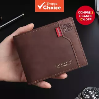 Nova Carteira Curta Moderna Masculina-Bolsa Multifuncional Vintage Colorida Para Adolescentes em Oferta na Shopee