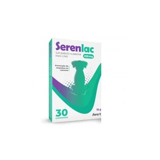Suplemento Serenlac 225mg Para Cães Avert 30 Comprimidos em Oferta na Shopee