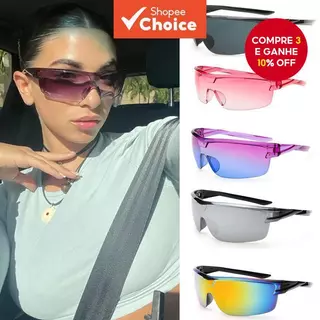 Óculos De Sol Cyberpunk Retrô Meia Armação UV400 Para Meninas Legais , Mulheres , Ciclismo Ao Ar Livre em Oferta na Shopee