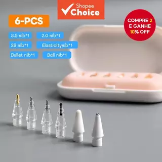 Substituições De Pontas Finas E Macias : 4 Unidades/6 De Recargas De Lápis Para Apple Pencil 1/2/3o (USB-C)/Pro em Oferta na Shopee