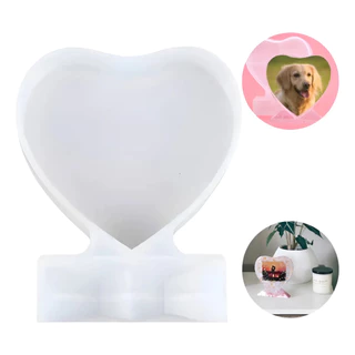 Moldura De Foto Diy Molde De Resina Coração Amor Grande