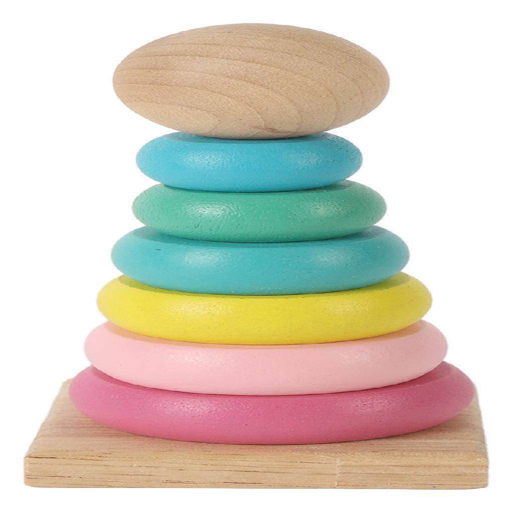 Brinquedo Educativo De Madeira Cone De Encaixe Unik | Shopee Brasil