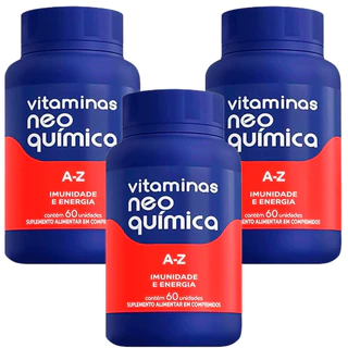 Vitaminas Neo Química A - Z com 60 Comprimidos em Oferta na Shopee