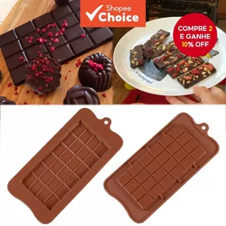 Rectângulo 24-Cavidades Moldes de Silicone para Caramelo, Trufas de Chocolate e Cubos de Gelo em Oferta na Shopee