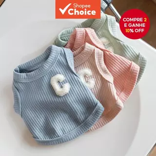 Filhote De Cachorro Roupas De Verão Para Cães Shih Tzu Masculino E Famale Respirável Animais De Estimação Gato Pequeno F em Oferta na Shopee