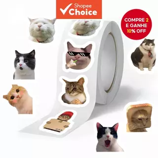 500 Peças Conjunto De Adesivos Gato Emoji Graffiti , Decorativos À Prova D'água Para Laptop , Telefone , Capacete , Mala em Oferta na Shopee