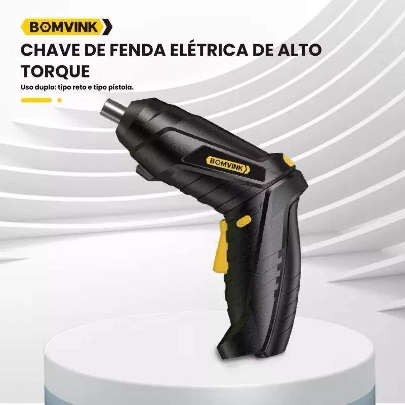 Parafusadeira Chave 12pçs De Fenda Elétrica Sem Fio Recarregável 3 6V