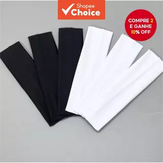 2 Unidades/6 Elegante E Simples Preto , Branco , Faixa De Cabeça Esportiva , Adequada Para Homens , Mulheres , Fitness D em Oferta na Shopee