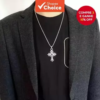 Colar Banhado A Prata Em Aço Titânio Para Homens E Mulheres Joias Minimalistas Da Moda em Oferta na Shopee