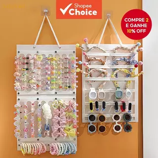 Rack De Armazenamento De Acessórios Para Cabelo Infantil-Organizador De Parede Aros De , Clipes E Caixa De Joias em Oferta na Shopee
