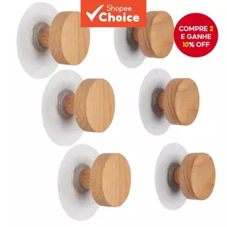 Ganchos De Parede De Madeira Geométricos Cabides Decorativos Modernos Para Roupas , Jaquetas , Chapéus E Acessórios em Oferta na Shopee