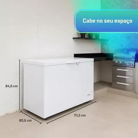 Freezer e Conservador Horizontal HQ 330 Litros Branco BD-330Q