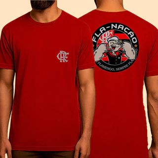 Camiseta Futebol Flamengo Flamenguistas Estilosa Algodão P ao GG Blusa de Time Envio Imediato!