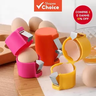 Nova Ferramenta Quebra-ovo Em Aço Inoxidável, Manual, Para Cozinhar E Separar Ovos em Oferta na Shopee