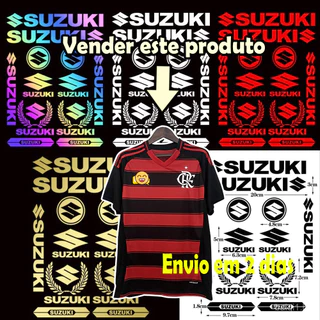 Adesivos Refletivos para Decalque do Corpo da Motocicleta Suzuki Porta-malas [Em Estoque] 26OQ