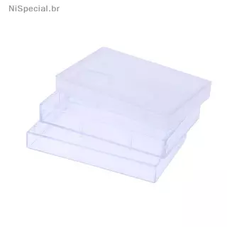 [Nis] 1Pc Fita Cassete Transparente Caixa De Armazenamento Áudio Gravação Magnética nk À Prova De Poeira [BR]