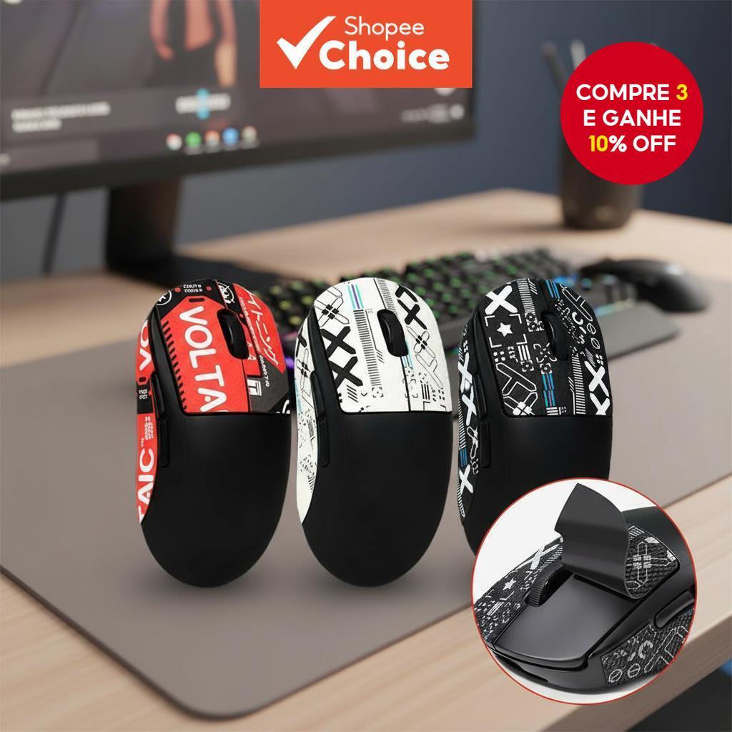  Fita Adesiva Antiderrapante para Mouse Logitech G PRO X SUPERLIGHT à Prova de Suor