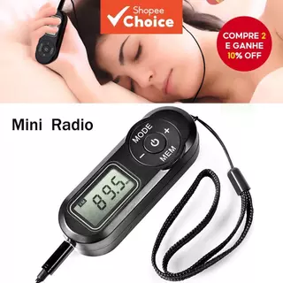 Rádio FM Portátil Mini De Bolso Pequeno Transistor De Com Potência De Primeira Taxa em Oferta na Shopee