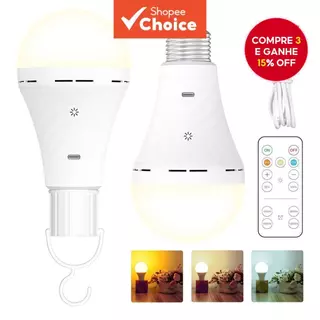 Lâmpada LED USB 10W, Recarregável T076, Emergência Quente com Temporizador para Arandelas Sem Fio. em Oferta na Shopee