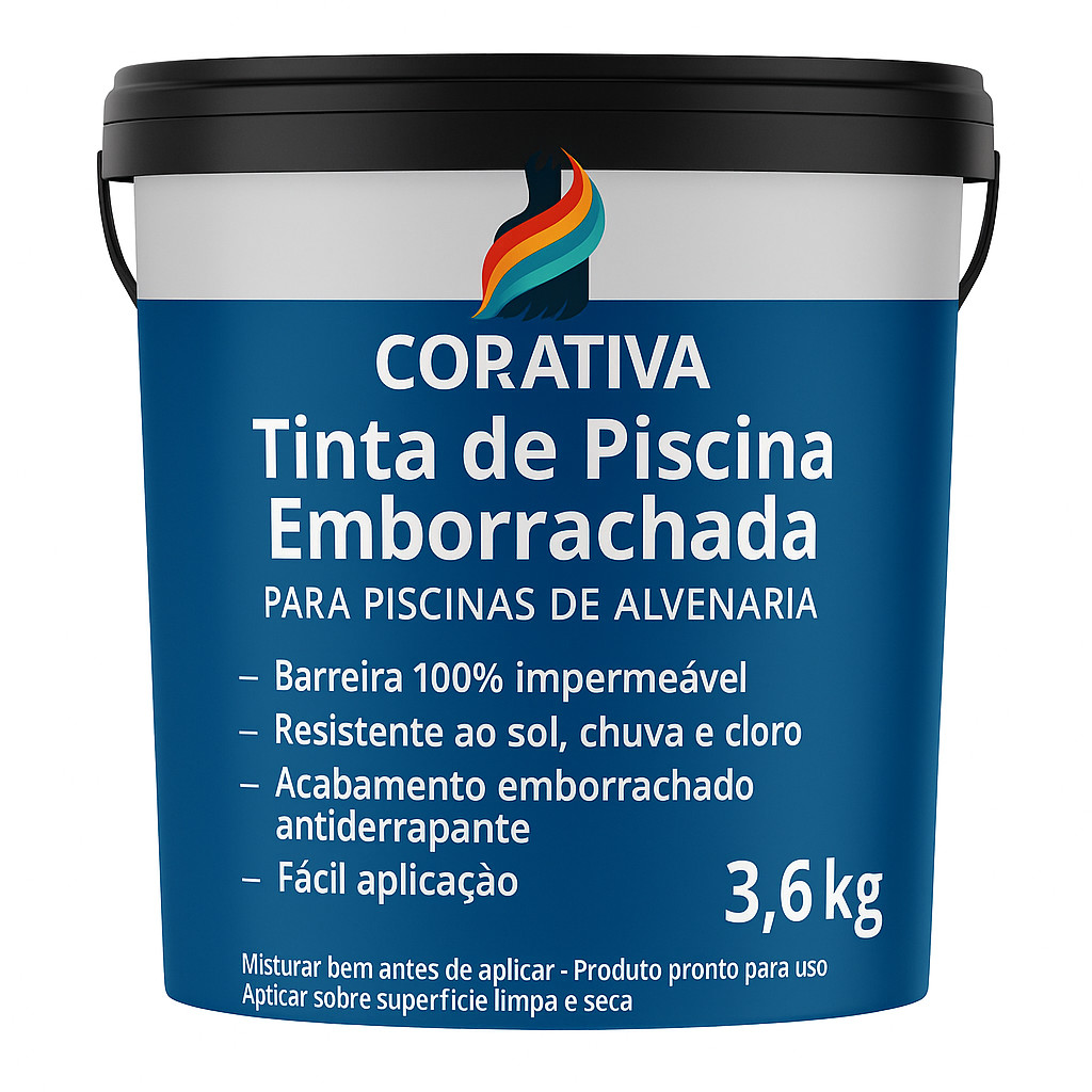 tinta piscina reforço 3,6kg azul emborrachada epoxi selagem fibra ...