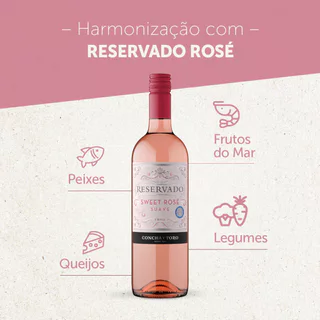Vinho Rosé Chileno Reservado Sweet Rosé 750ml