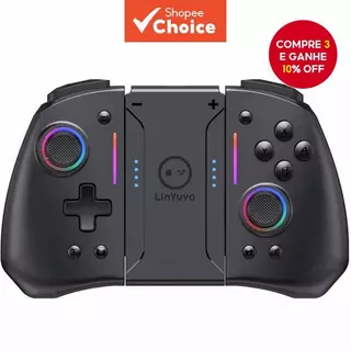 Controle Bluetooth sem fio para Nintendo Switch e OLED e Lite Gamepad Controlador de Jogos Comando Mando Game Pad em Oferta na Shopee
