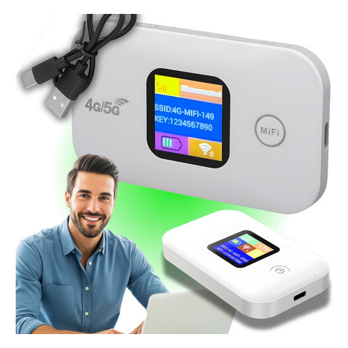 Mini Modem 4g Portátil Com Wi-fi Velocidade Até 150mbps Branco | Shopee ...