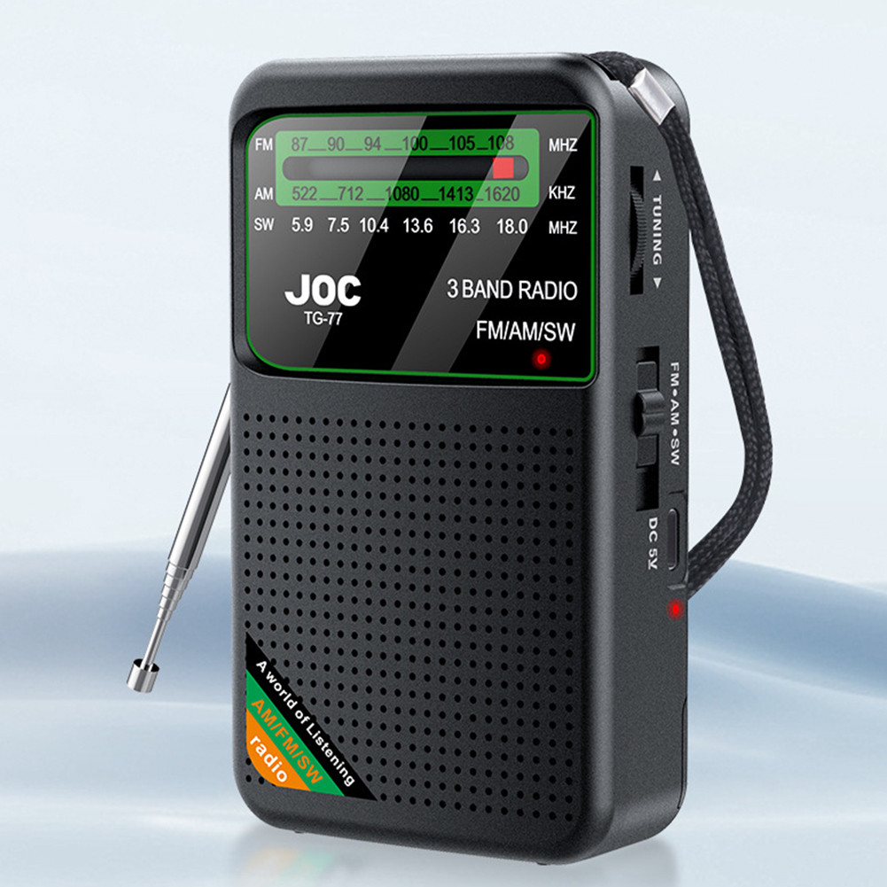 [Novo] Pointer Pocket Radio FM AM SW Rádio Melhor Recepção Alto-Falante ...